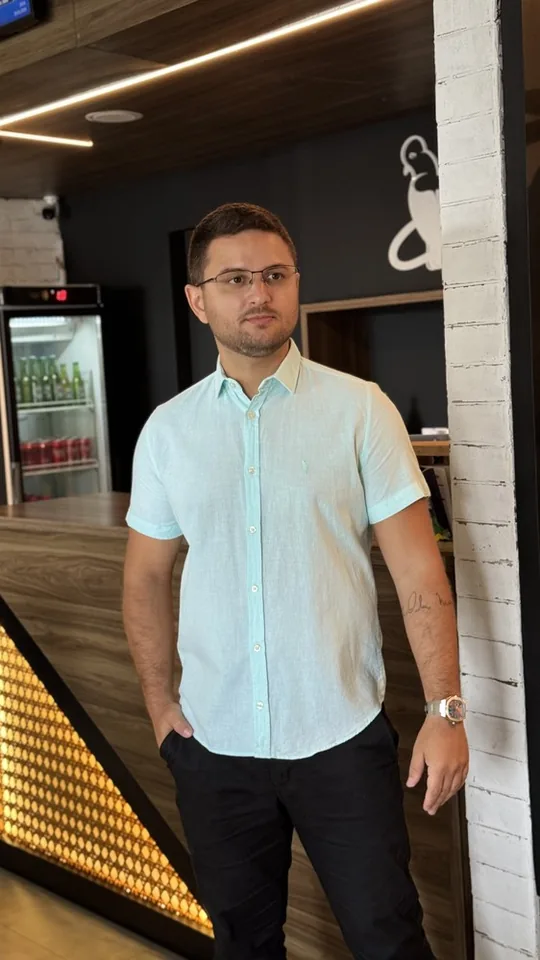 CAMISA MC SLIM FIT LINHO JPK - foto 2