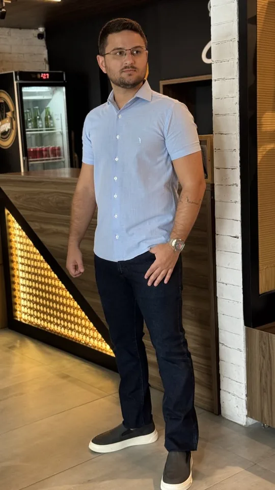 CAMISA MC TRAMA DE LINHO