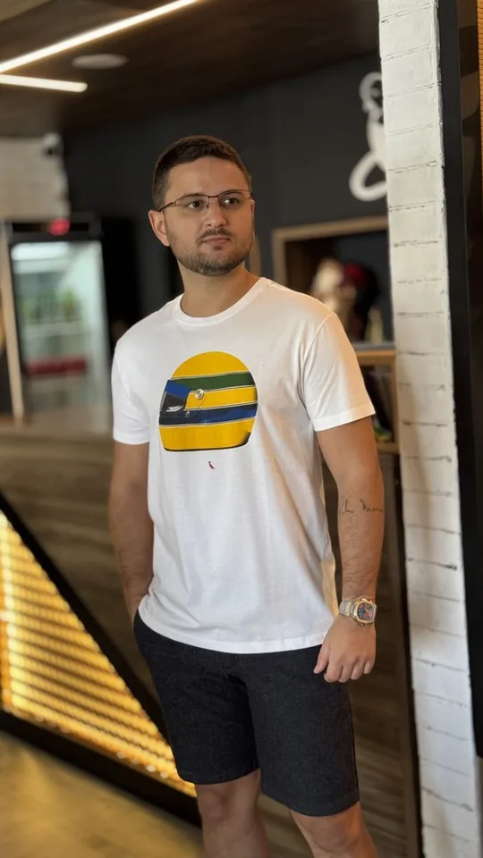 CAMISETA EST CAPACETE SENNA RSV