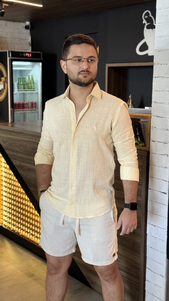 CAMISA ML TRAMA DE LINHO